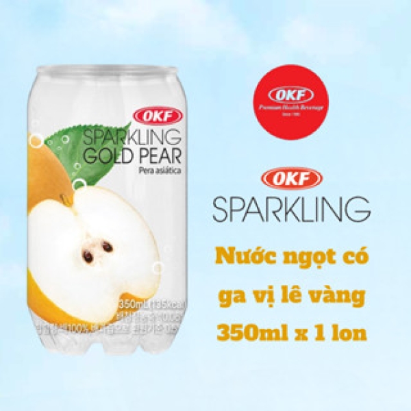 Nước ngọt có ga vị lê vàng 350ml