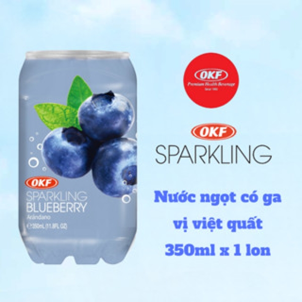 Nước ngọt có ga vị việt quất 350ml - lon