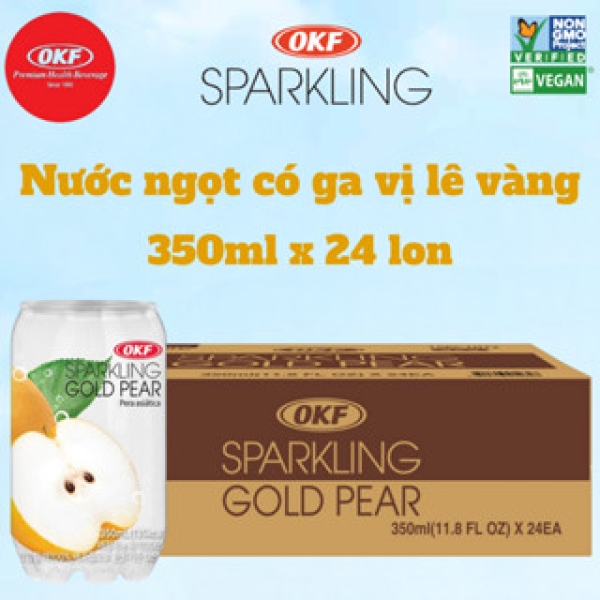 Nước ngọt có ga vị lê vàng 350ml