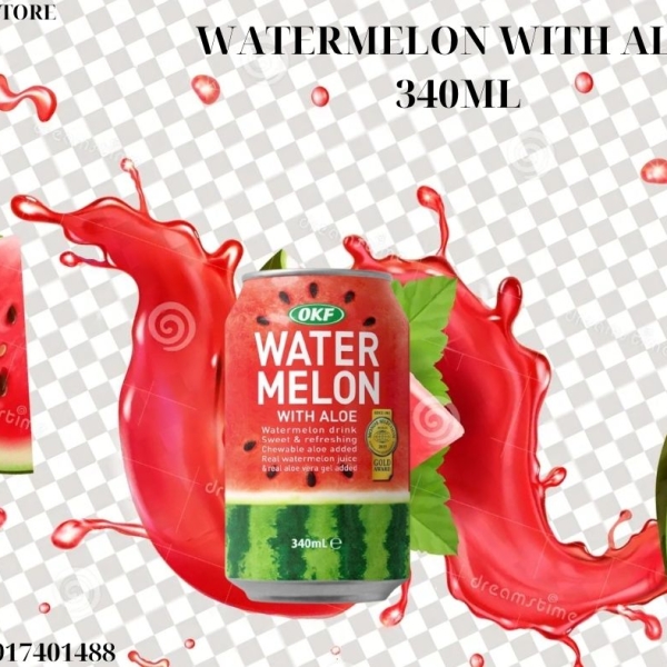 Nước dưa hấu lô hội 340ml