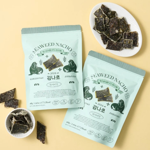 Rong Biển Miếng Vị Wasabi - Seaweed Nacho Snack Wasabi 40G