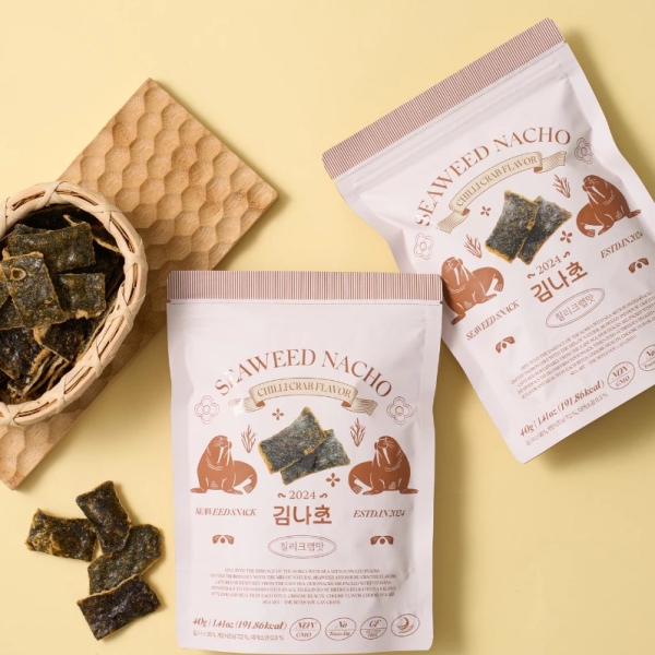 Rong Biển Miếng Vị Cua Cay - Seaweed Nacho Snack Chilli Crab 40G