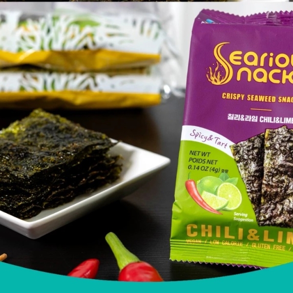 Rong Biển Vị Chanh & Ớt Seriousnacks 4G - Hanwool Serious Lunch Seasoned Seaweed 4g (chili &lemon)