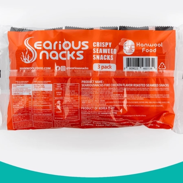 Rong Biển Vị Kim Chi Seriousnacks 4G