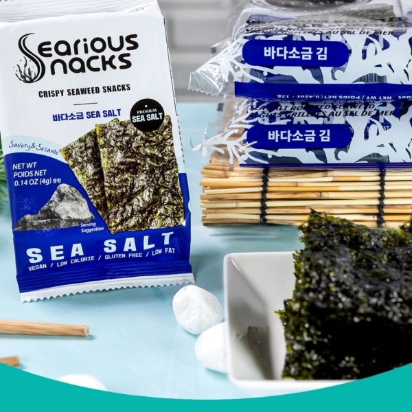 Rong Biển Vị Muối Biển Seriousnacks 4G - Hanwool Serious Lunch Seasoned Seaweed 4g(salt)