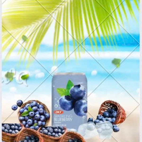 Nước ngọt có ga vị việt quất 350ml - lon