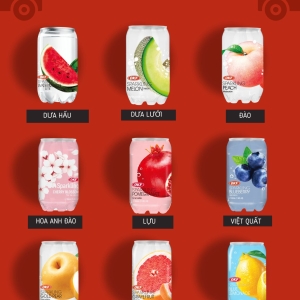 OKF Sparkling 350ml – 9 hương vị tươi mát, sảng khoái từng giây